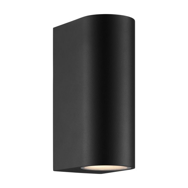 Nordlux Dion Double - buiten wandverlichting - 6,6 x 16,2 cm - IP44 - zwart
