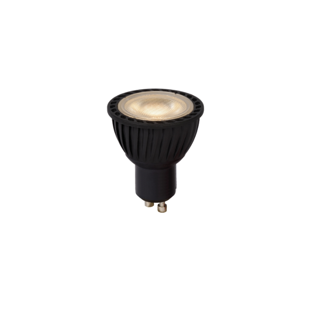 Lucide LED-spot - dag en nachtsensor - Ø 5 x 5,5 cm - GU10 - 5W - 2700K - zwart