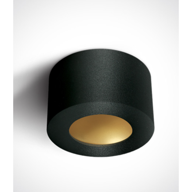 ONE Light - Black Cylinder LED - plafondverlichting - 8W niet-dimbare LED incl. - Ø 10,7 x 6,4 cm - zwart