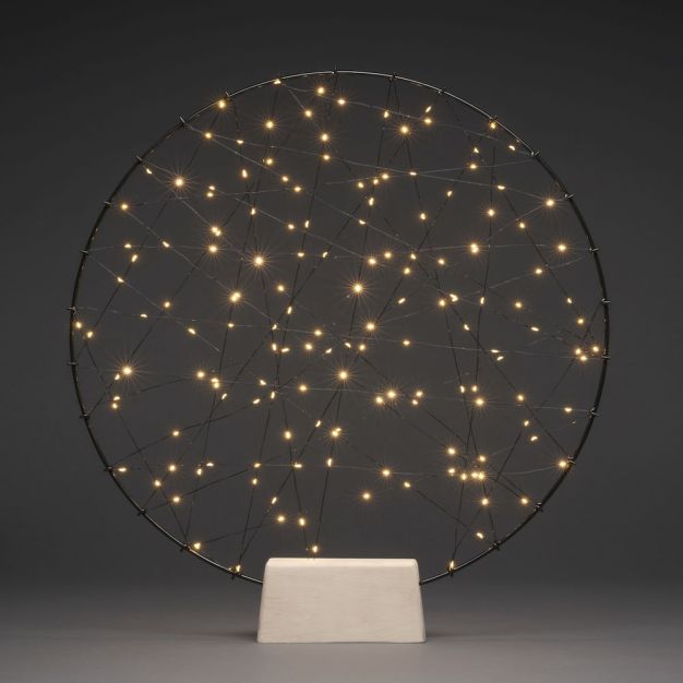 Konstsmide kerstverlichting - dromenvanger met 4 standen dimmer - 60 x 5 x 64 cm - mat zwart