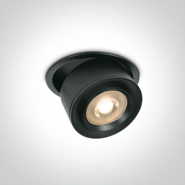 ONE Light Pop Up Range - inbouwspot - Ø 105 mm, Ø 98 mm inbouwmaat - 15W LED incl. - zwart