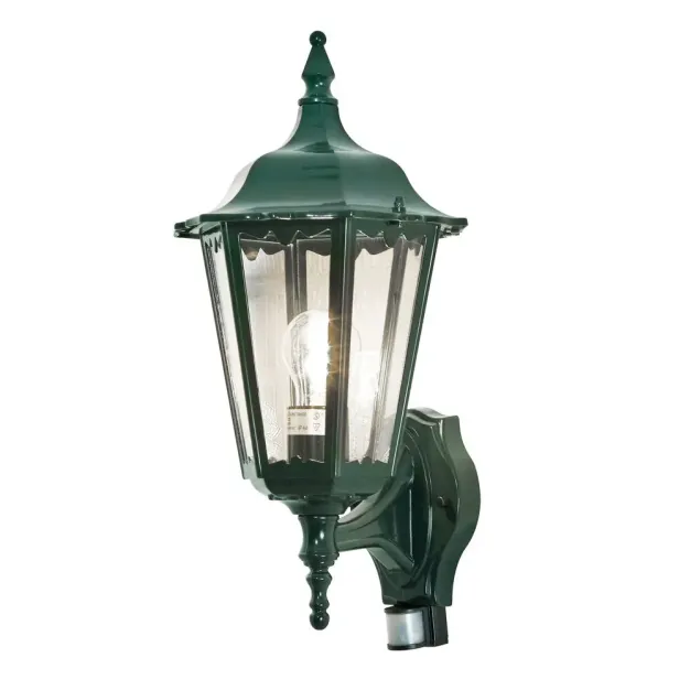 Konstsmide Firenze Up - buiten wandlamp met sensor -  22 x 29 x 43 cm - IP44 - groen