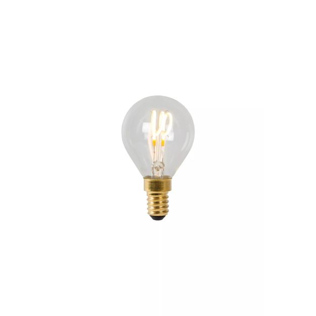 Lucide LED filament lamp - Ø 4,5 x 7,7 cm - E14 - 3W dimbaar - 2700K - transparant