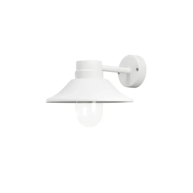 Konstsmide Vega - buiten wandlamp - 29 x 36 x 26,5 cm - 8W dimbare LED incl. - IP54 - wit