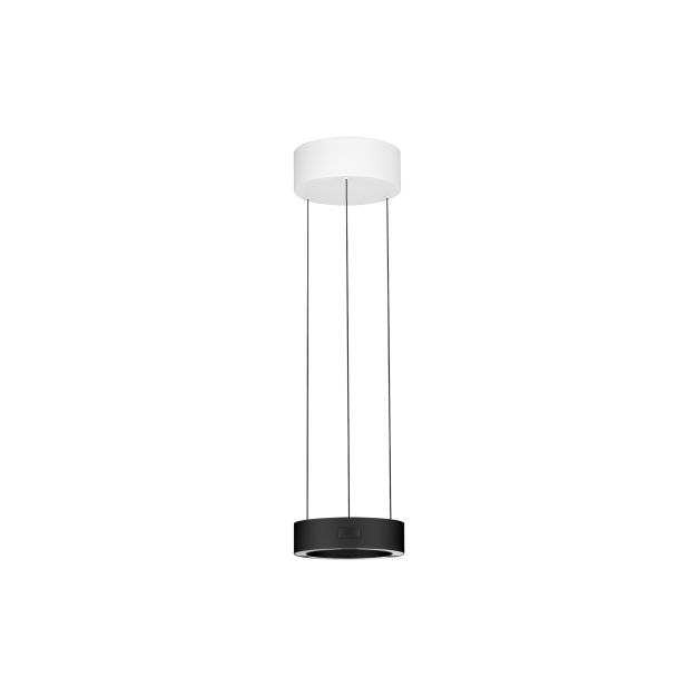 Nova Luce Afi - hanglamp - Ø 20 x 280 cm - 24W dimbare LED incl. - zwart