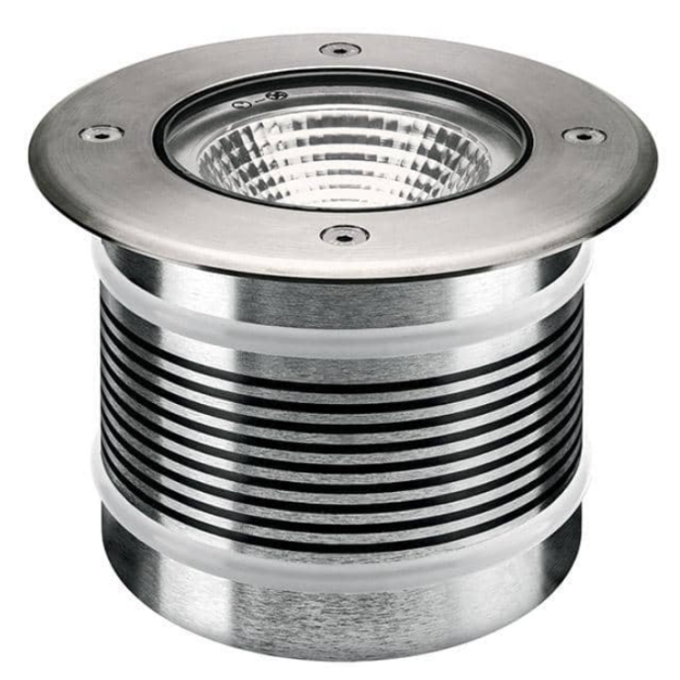Integral uplight grondspot voor buiten - Ø 145 mm - 145 mm inbouwmaat - 20,5W incl. - IP67 - metaal