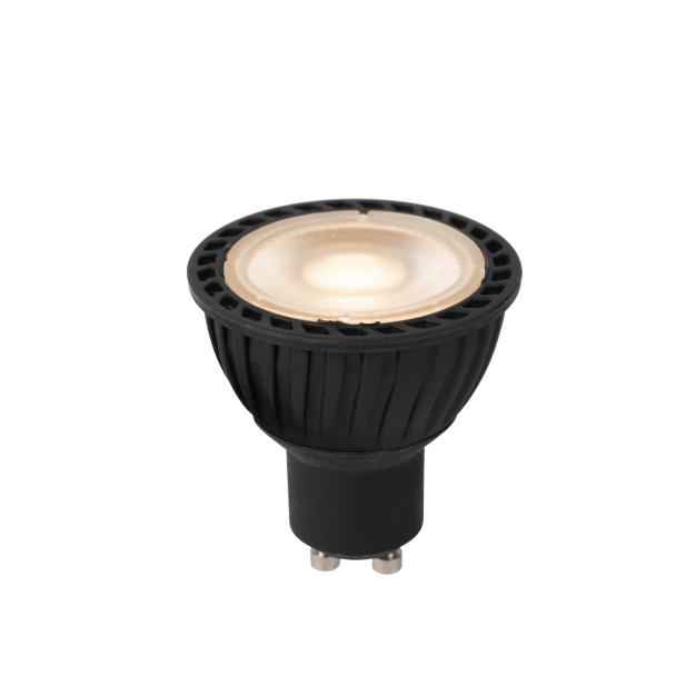 Lucide LED-spot - Ø 5 x 5,3 cm - GU10 - 5W - 3 StepDim - 2700K tot 2200K - zwart