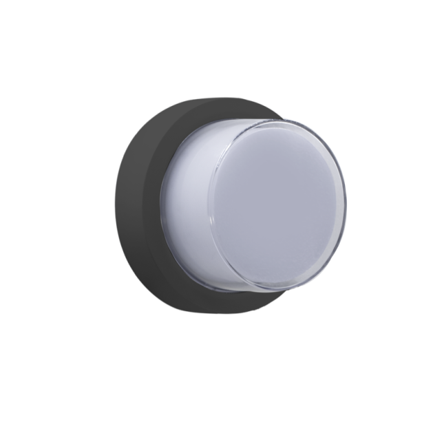 Century Italia Pura - wand/plafondlamp - Ø 17 x 10 cm - 10W LED incl. - IP65 - antraciet