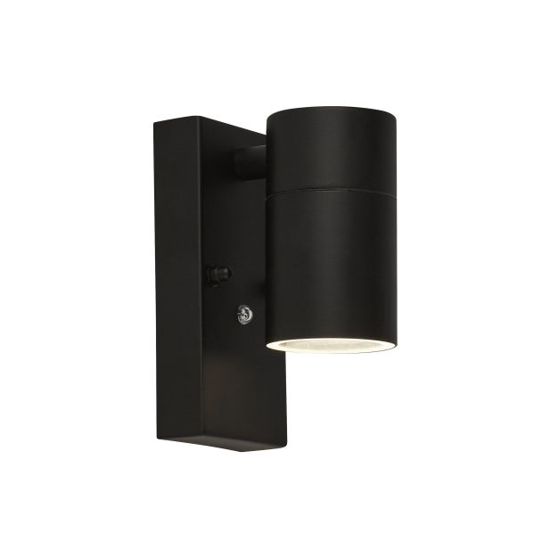 Searchlight Highbridge - buiten wandverlichting met dag/nacht sensor - 7 x 15 cm - IP44 - zwart