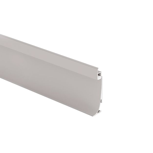 Klus Olis-k - aluminium plint profiel - 2,41 x 9 cm - geanodiseerd zilver