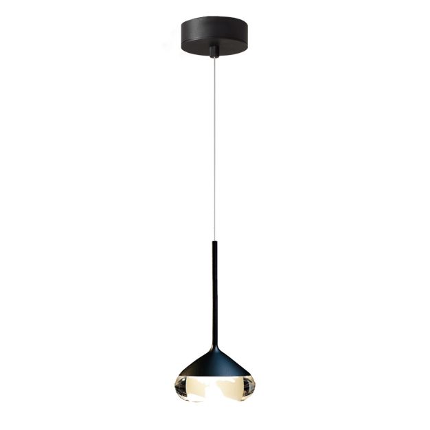 Artdelight Phoenix - hanglamp - Ø 11,6 x 208,2 cm - 7W dimbare led incl. - zwart