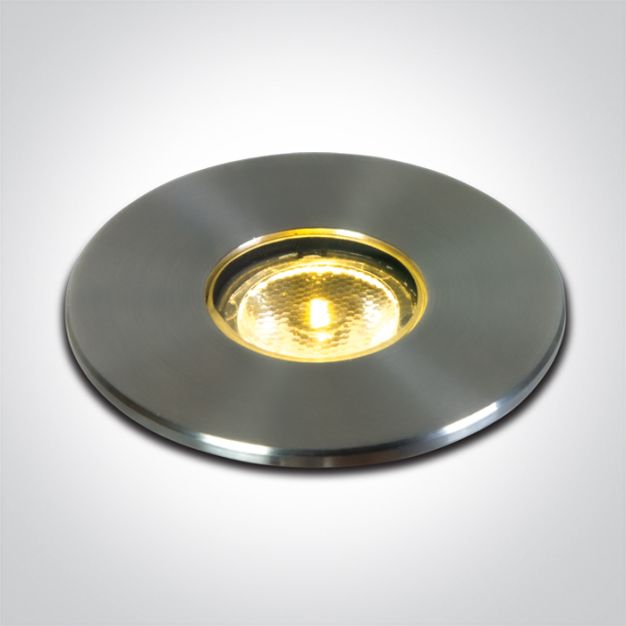 ONE Light Recessed and Inground - grondspot voor buiten - Ø 55 mm, Ø 100 mm inbouwmaat - 2W LED incl. - IP67 - roestvrij staal