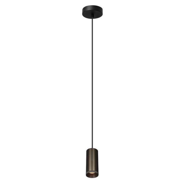 Artdelight Milano - hanglamp - Ø 6,5 x 150 cm - licht brons