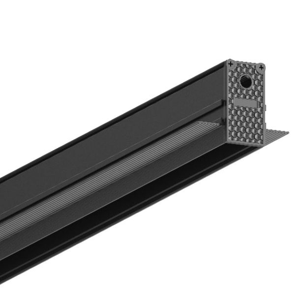 VK Lighting Eiva - magnetisch railsysteem - inbouwprofiel - 6,3 x 5,3 cm - DALI dimbaar - zwart
