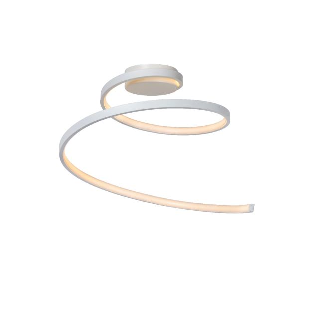 Lucide Maxence - Ø 46 x 35 cm - 24W LED incl. - 3 stappen dimbaar - wit