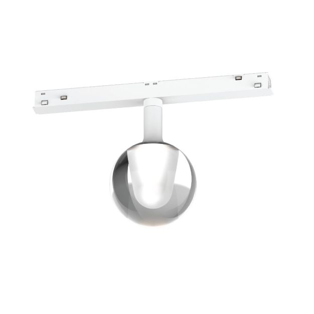 VK Lighting Eiva - magnetisch railsysteem - railspot - Ø 7,5 x 13,1 cm - 3W LED incl. - DALI dimbaar - wit