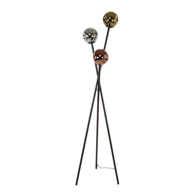 Vico Molecule Mix Glass - vloerlamp - Ø 45 x 169 cm - zwart