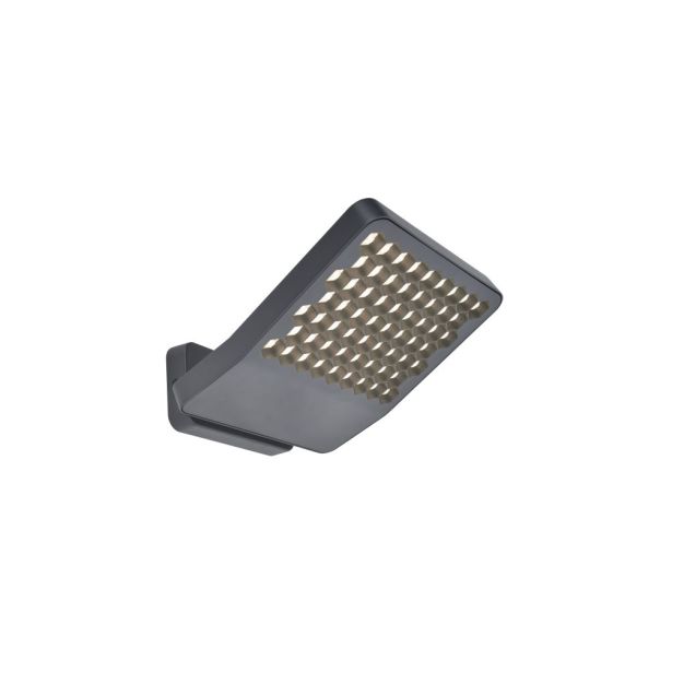 Lutec Atlantis - verstraler - 22,2 x 20,1 x 10,8 cm - 24W LED incl. - IP54 - donker grijs