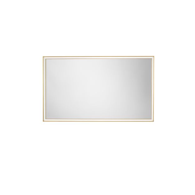Nova Luce Ambor - spiegel met verlichting - 70 x 120 x 5,5 cm - 49W LED incl. - IP44 - geanodiseerd goud