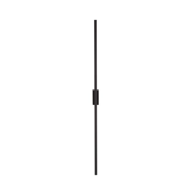 Nova Luce Tien - wandlamp - 1,5 x 8,3 x 90 cm - 15W LED incl. - IP44 - zandzwart