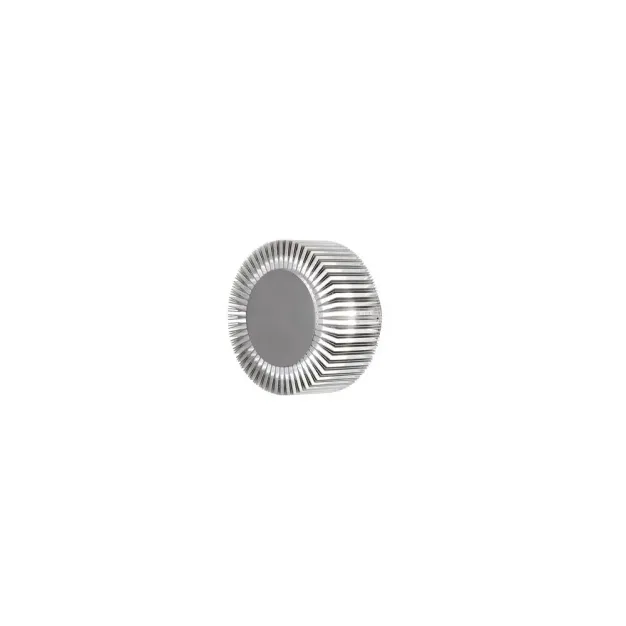 Konstsmide Monza - buiten wandlamp - Ø 15 x 10,5 cm - 5W LED incl. - IP54 - geanodiseerd zilver