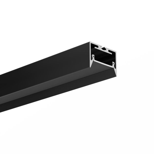 Klus Giza-ll-zmg - ledprofiel - 3,12 x 2,16 cm - zwart