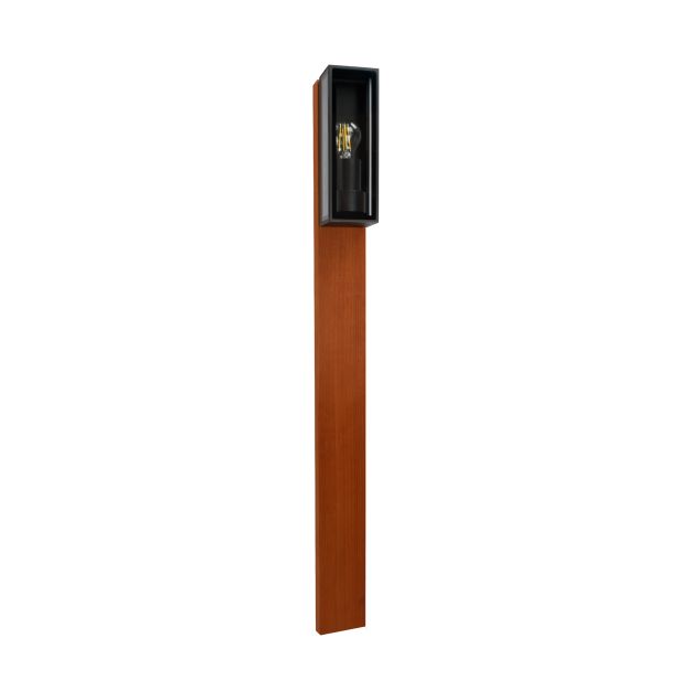 Lichtkoning Padoek Dukan - tuinpaal - 13,4 x 8,8 x 90 cm + 40 cm voet - IP65 - zwart en padoek