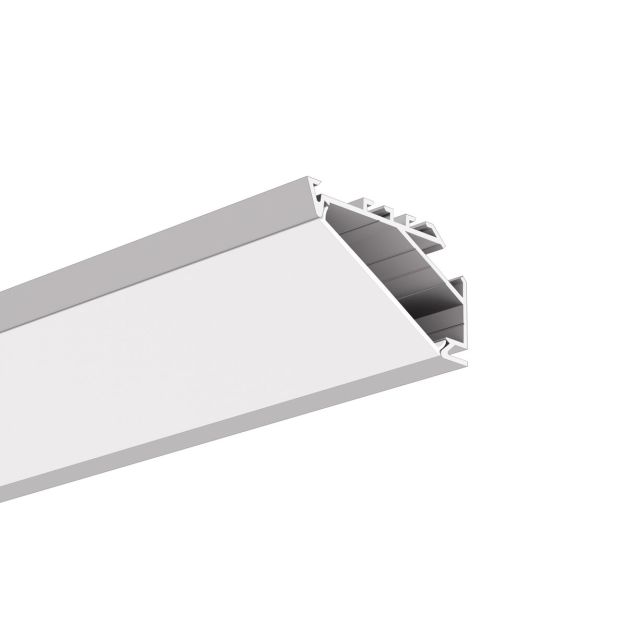 Klus Kopro-30 -  hoek ledprofiel 30 graden lichthoek - 2,72 x 4,46 cm - geanodiseerd zilver