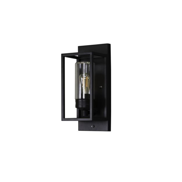 Konstsmide Trani - buiten wandlamp - 16 x 16 x 40 cm - IP44 - zwart