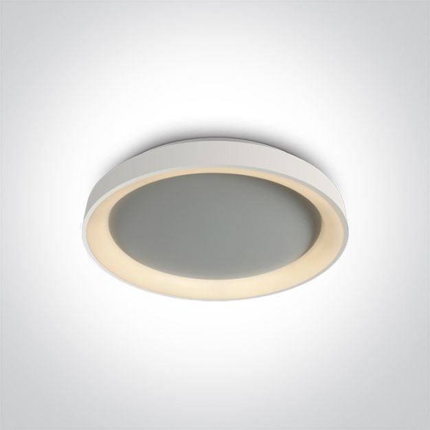 ONE Light LED Decorative Plafo - plafondverlichting - Ø 37,5 x 5,7 cm - 30W dimbare LED incl. - wit