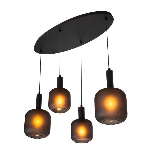 Lucide Eloise - hanglamp - 93 x 41 x 150 cm- zwart
