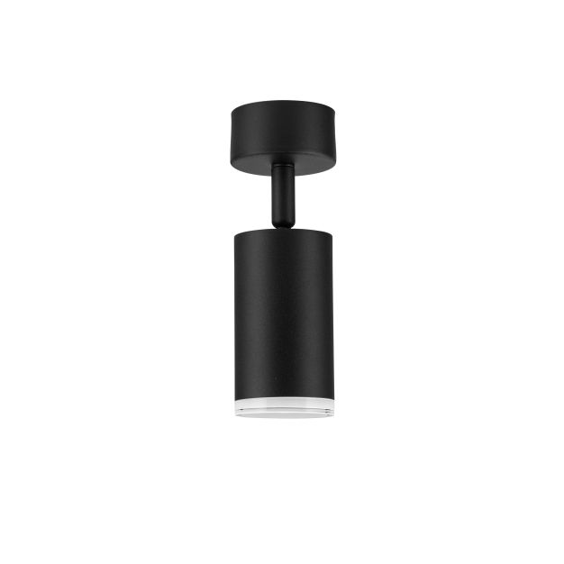 Nova Luce Mao - opbouwspot - Ø 5,5 x 17 cm - IP44 - zandzwart