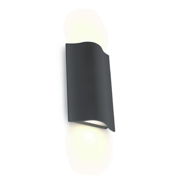 ONE Light Roof Tile - buiten wandverlichting - 12 x 5 x 19 cm - 2 x 6W LED incl. - IP54 - antraciet