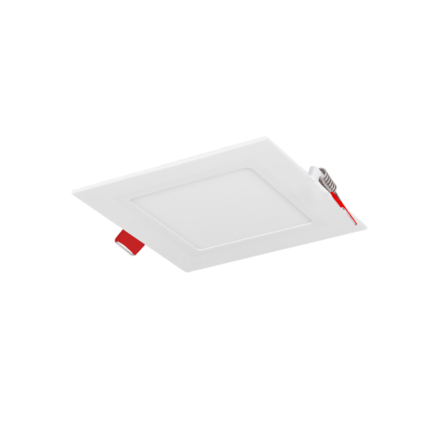 Century Italia P-Quadro - inbouwspot - 85 x 85 mm, 65 x  65 mm inbouwmaat - 3W LED incl. - wit - warm wit (3000K)