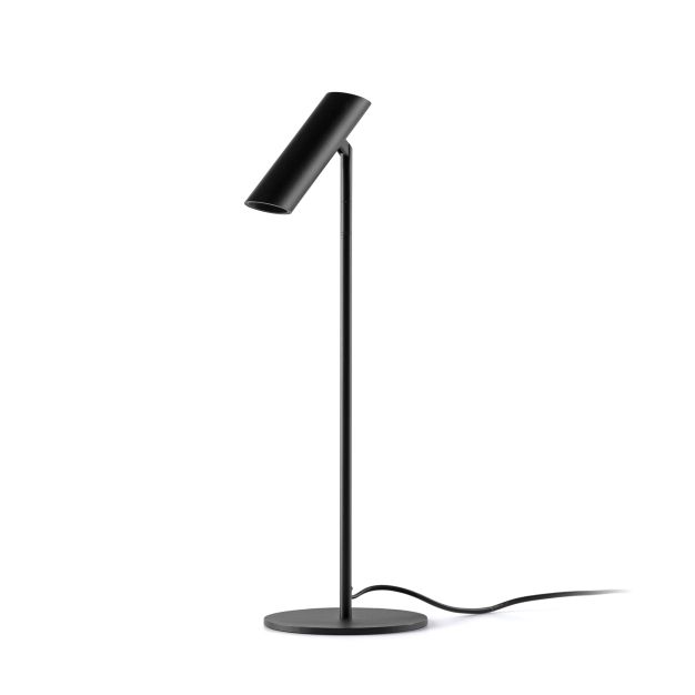 Faro Leo - tafellamp - Ø 15 x 48,5 cm - 3,5W LED incl. - mat zwart