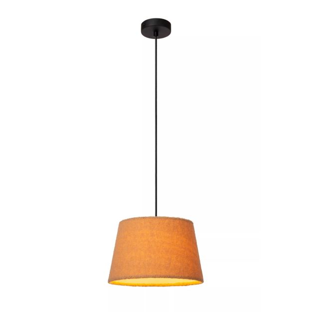 Lucide Woolly - hanglamp - Ø 28 x 150 cm - okergeel
