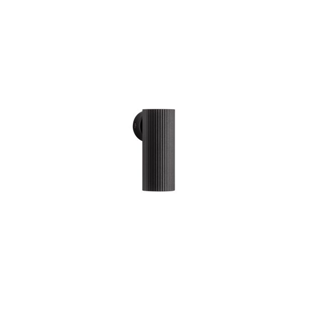 Nova Luce Comet - wandlamp -  4 x 10 x 7 cm - zandzwart
