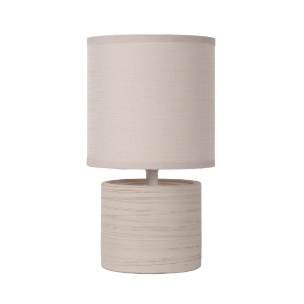 Lucide Greasby - tafellamp - 26cm - beige