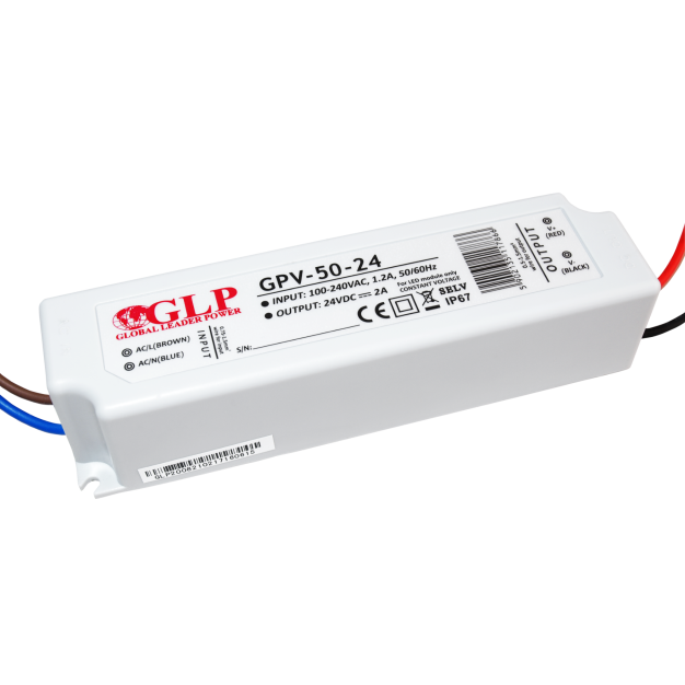 GLP LED driver - 24Vdc/230V - IP67 - 50W - niet-dimbaar