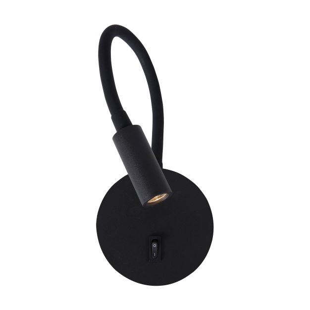 Nova Luce Jaco - bedlamp - 10 x 3 x 44 cm - 3W LED incl. - zwart