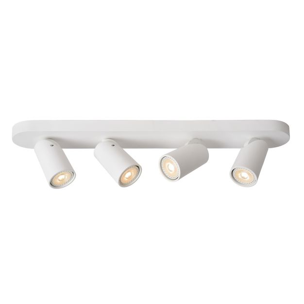 Lucide Xyrus 4 - opbouwspot - 60 x 9 x 12,5 cm - 4 x 5W dimbare LED incl. - dim to warm - wit
