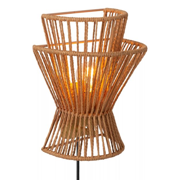Lucide Tasman - wandverlichting - 18 x 14 x 24 cm - naturel