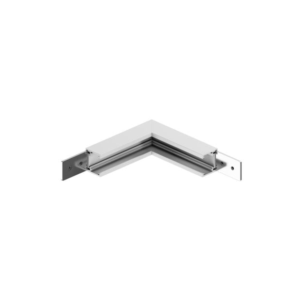 VK Lighting Eiva - magnetisch railsysteem - vertikaal opbouwhoekprofiel - 10 x 10 x 2,66 cm - DALI dimbaar - wit