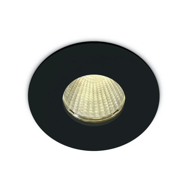 ONE Light COB Bathroom High Power - inbouwspot - Ø 83 mm, Ø 70 mm inbouwmaat - 12W LED incl. - IP65 - zwart