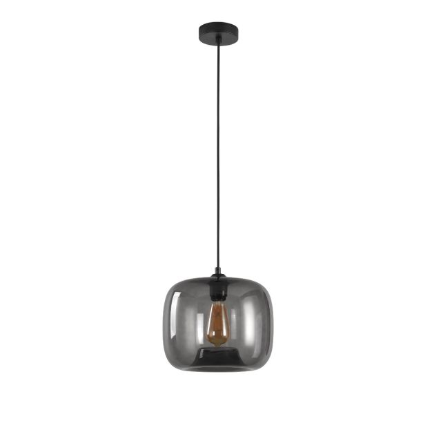 Artdelight Preston - hanglamp - Ø 28 x 178 cm - gerookt