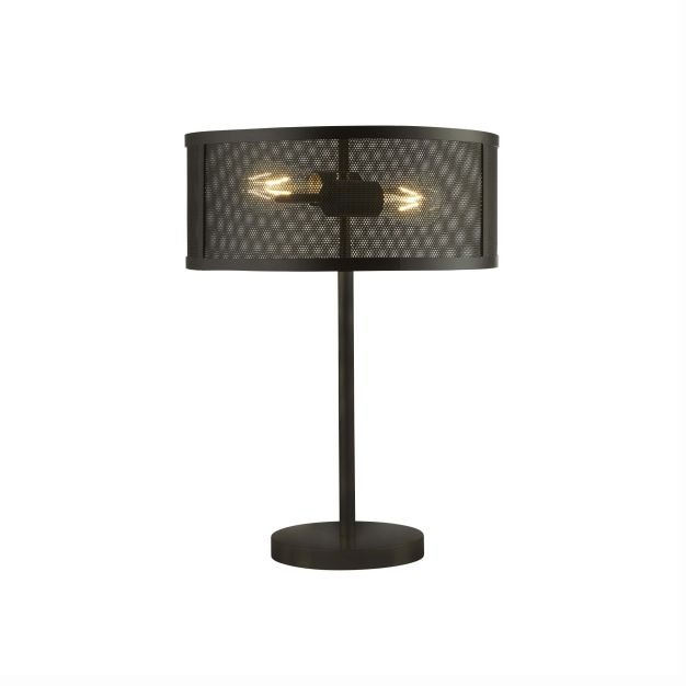 Searchlight Fishnet - tafellamp - 50 cm - mat zwart