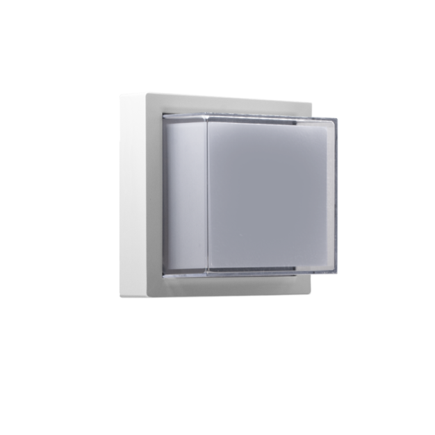 Century Italia Pura - wand/plafondlamp - 16 x 16 x 10 cm - 10W LED incl. - IP65 - wit