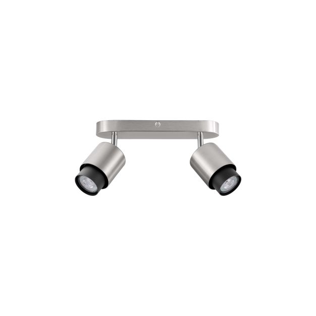 Nova Luce Ison - opbouwspot 2L - 40 x 17 x 14 cm - satijn nickel