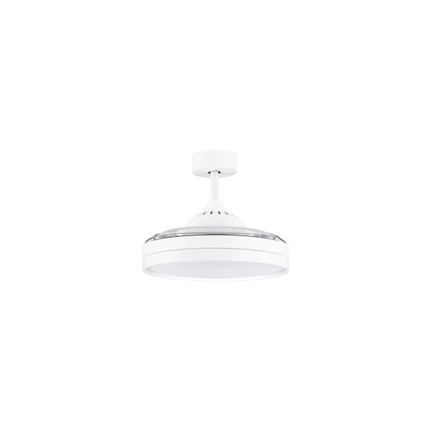 Nova Luce Nevma - plafondventilator met licht en afstandsbediening - Ø 107 x 49 cm - 36W LED incl. - mat wit
