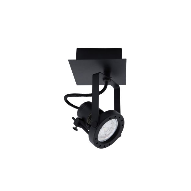 Nova Luce Salva - opbouwspot 1L - 10 x 10 x 16 cm - zand zwart